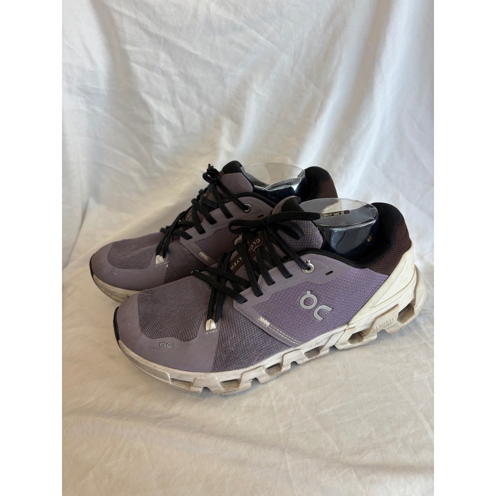 On Cloudflyer Womens Running Shoes Purple Black Size 9.5